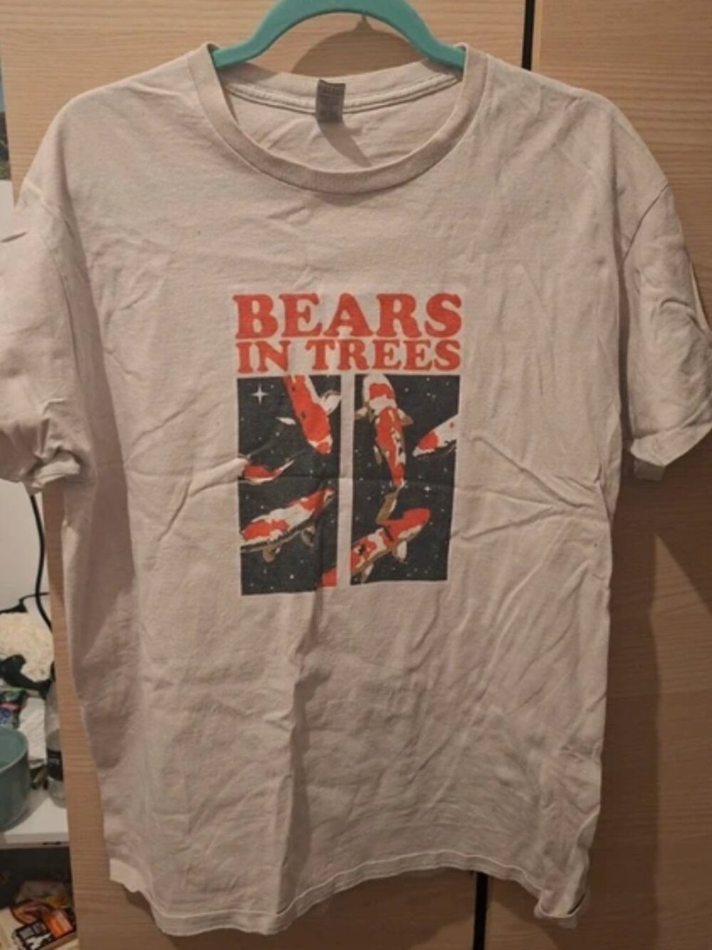 BEARS IN TREES printed short sleeved T-shirt